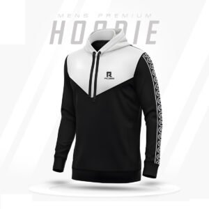 Black and white hoodie