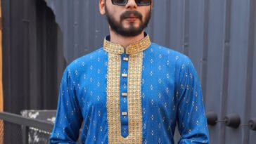 Blue-color-panjabi