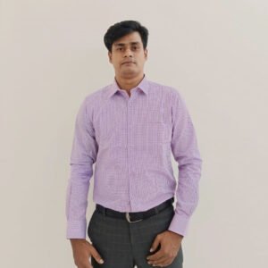 Pink Micro Check Premium Formal Shirt